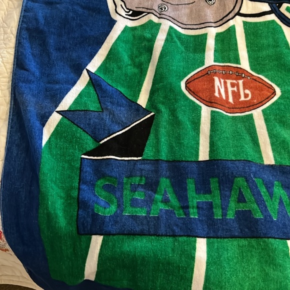 RARE 1996 Seattle Seahawks NFLP Beach towel - Picture 5 of 7